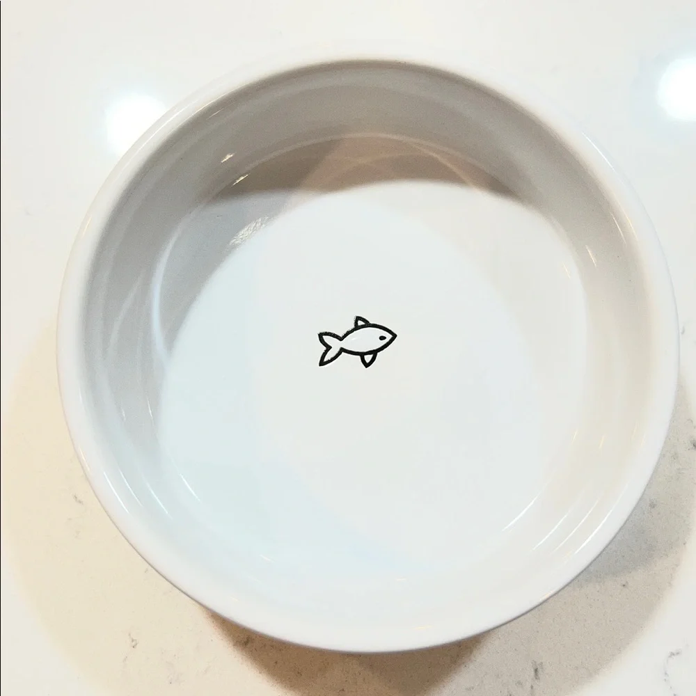 EveryYay Dining In Good Kitty Ceramic Cat Bowl, 1 Cup